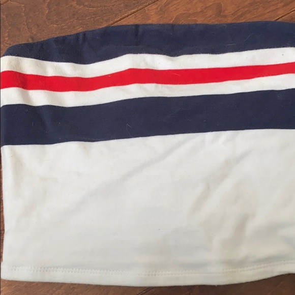 Blue white and red tube top - Picture 2 of 4